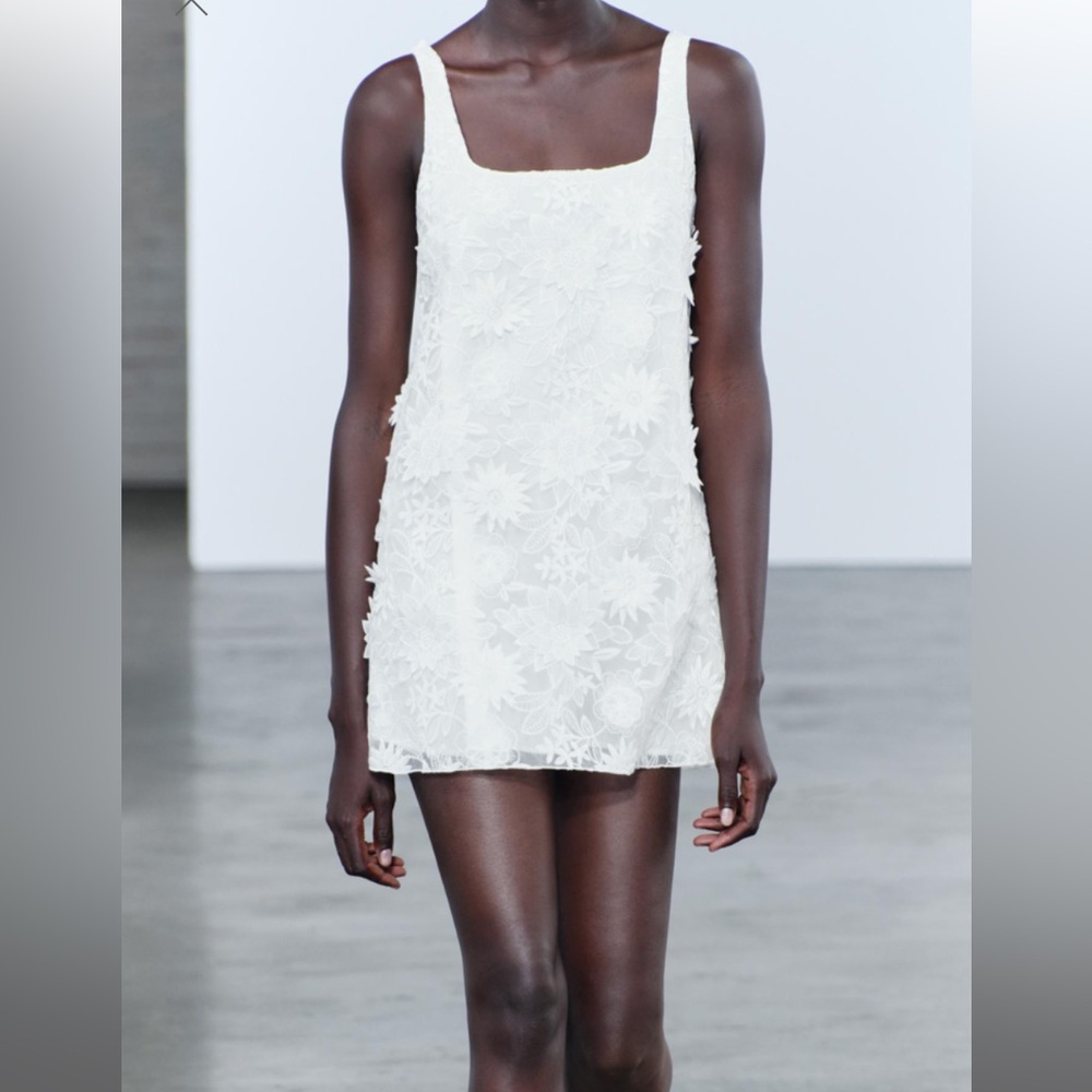 EMBROIDERED MINI DRESS ZW COLLECTION